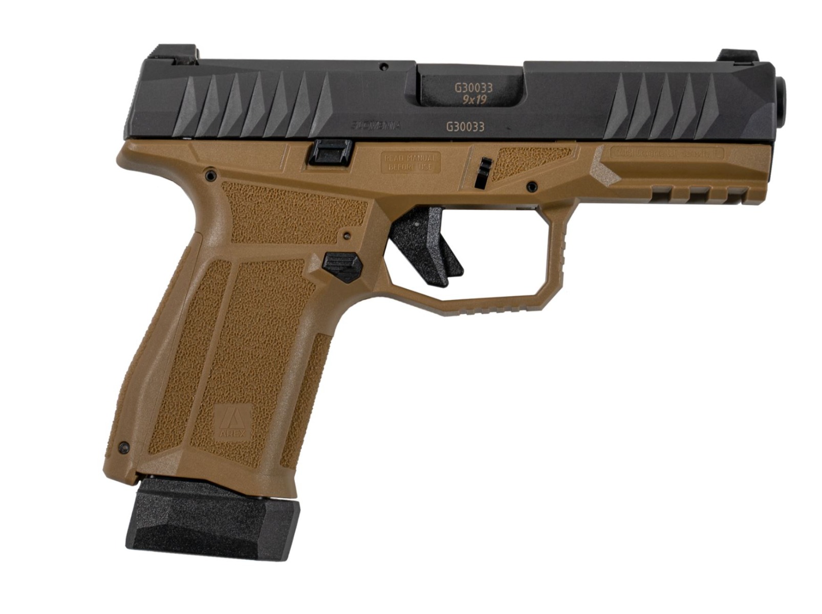 Arex Defense Delta Gen.2 M, 9mm Luger, 4in. Barrel, 17rd - FDE (AD-602382) Arex Defense Delta Gen.2 M, 9mm Luger, 4in. Barrel, 17rd - FDE (AD-602382)