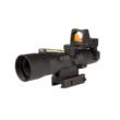 Trijicon Compact ACOG 3x30 Rifle Scope Amber Horseshoe/Dot 5.56x45mm/62gr Red Dot Combo Illuminated Black