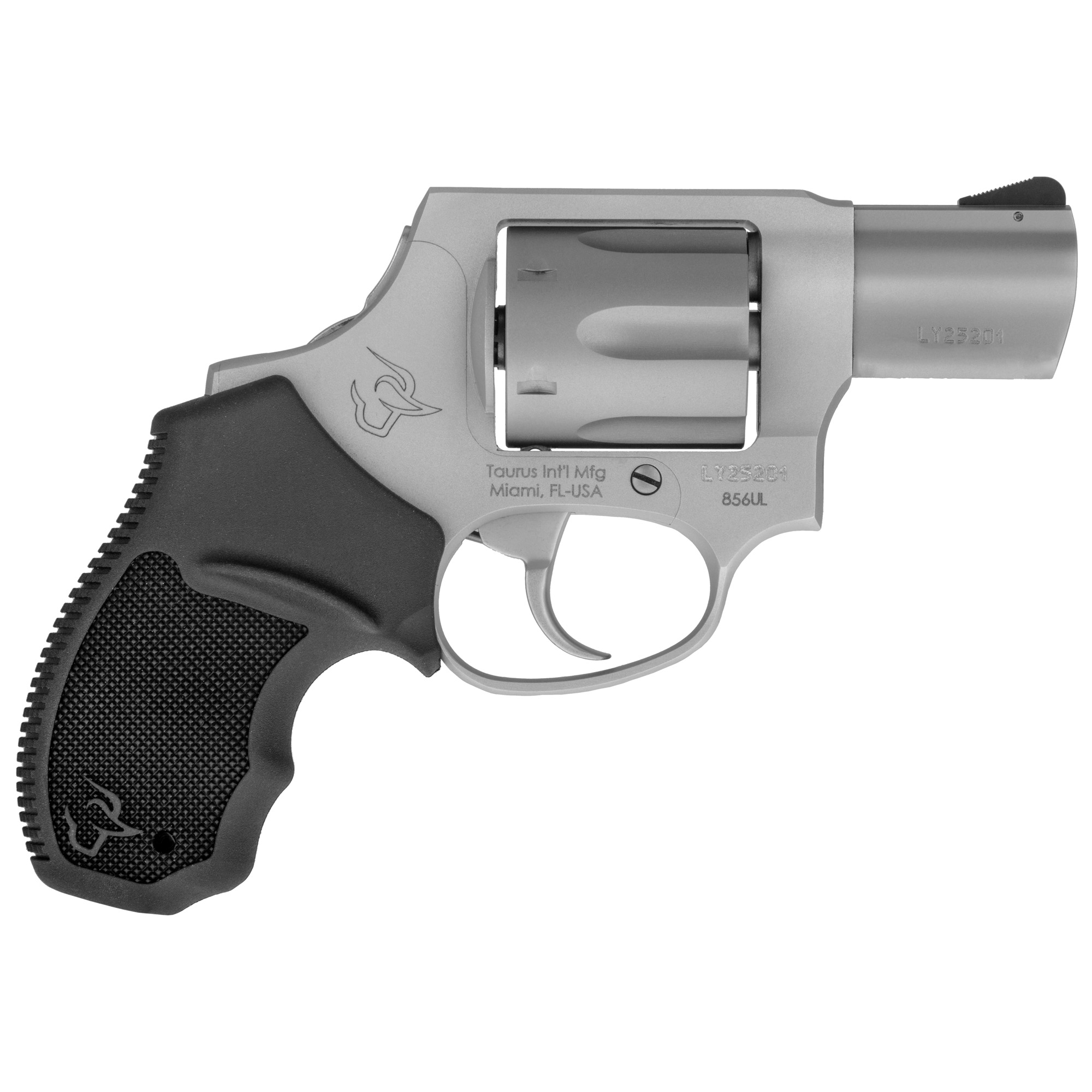 Taurus 856 Ultra-Lite Revolver - Stainless Steel | 38 Spl +P | 2" Barrel | 6rd | Aluminum Frame | Concealed Hammer - 2-856029ULCH - 725327617518