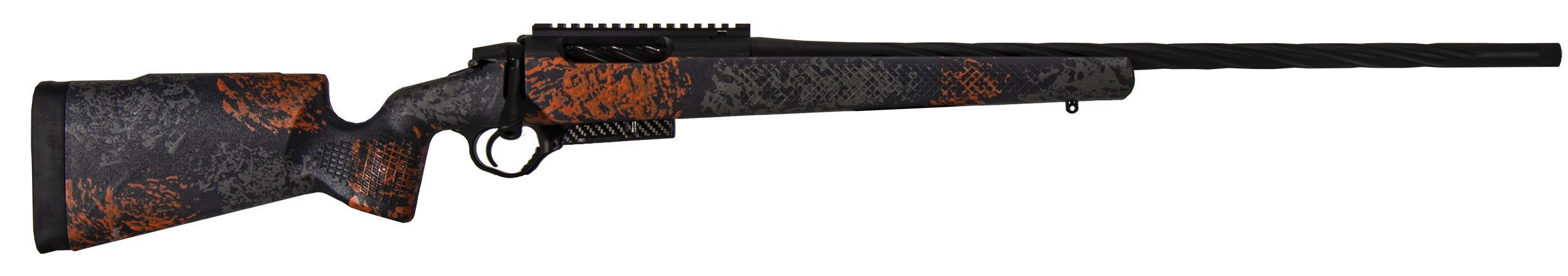 Seekins Precision 0011710115US Havak PH2 Full Size 6.5mm Creedmoor 5+1 24" Charcoal Gray Fluted/Threaded Barrel, Black Picatinny Rail Stainless Steel Receiver, Urban Shadow Camo Fixed Synthetic Stock