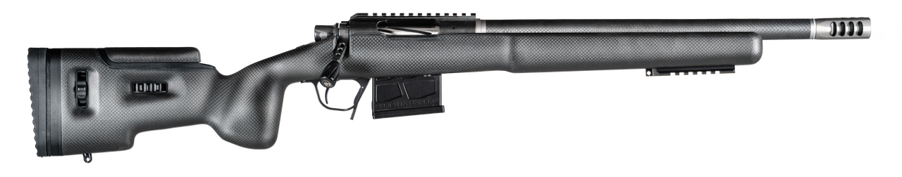 Christensen Arms CA10273H88245 TFM Long Range Full Size 6.5 Creedmoor 4+1 16" Carbon Fiber Target Profile Barrel, Black Nitride Aluminum Receiver, Natural Carbon Fiber Fixed Long Range Stock