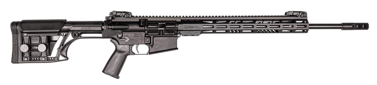 Armalite AR-10 Tactical 6.5 Creedmoor, 22in. Barrel, 5rd, 15" KeyMod Handguard, MBA-1 Stock, Magpul MOE grip & BUIS - Black (NPN: AR10TAC2065)