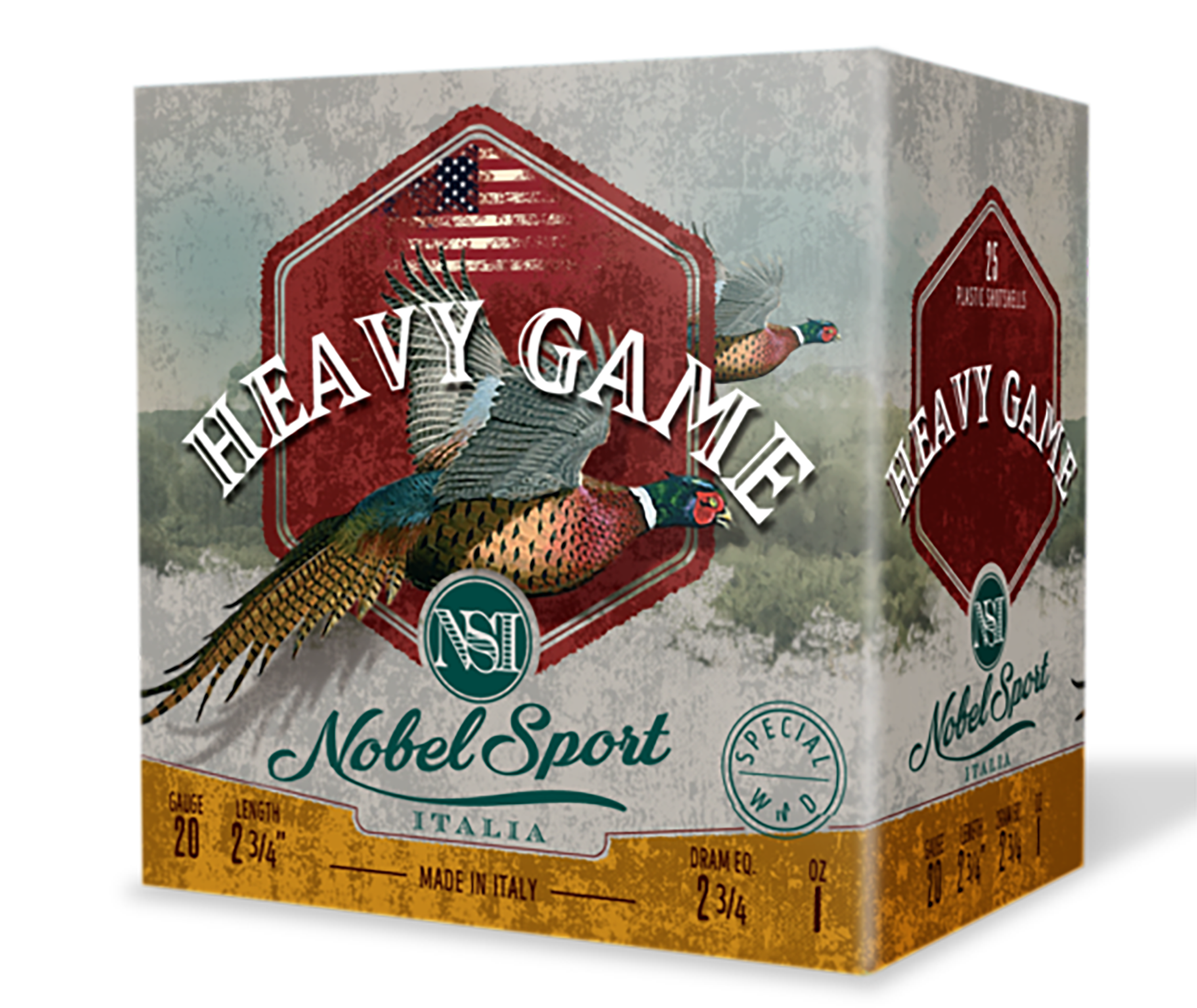 Nobel/eurosports Llc ANSH2075 Heavy Game  20Gauge 2.75" 1oz 7.5Shot 25 Rounds