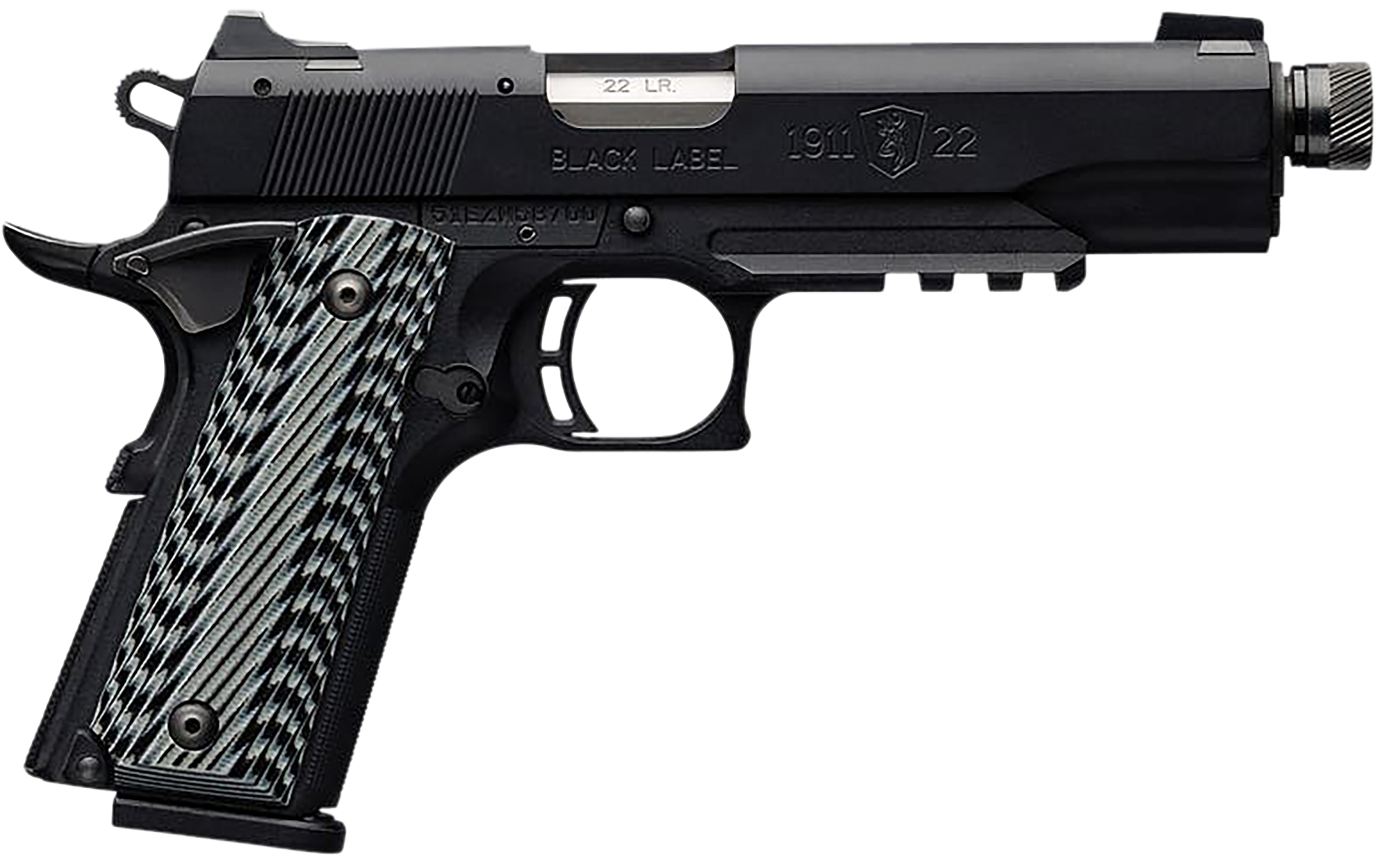 Browning 1911-22 Black Label 22 Long Rifle 4.875 in 10 Rounds Matte Finish