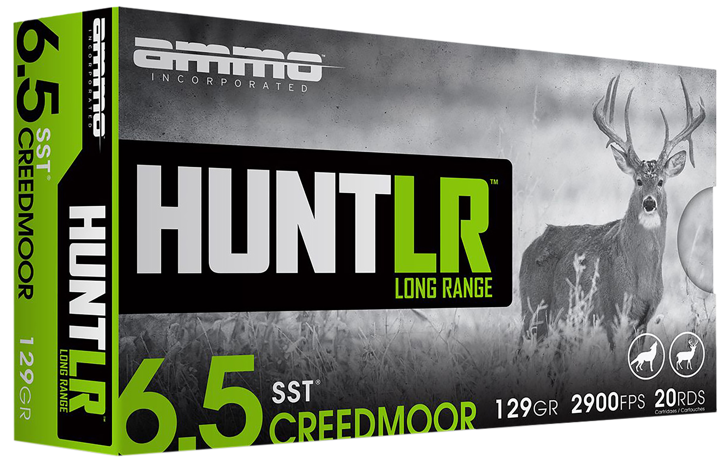Ammo Inc Signature Hunt 6.5 Creedmoor Rifle Ammo - 129 Grain | Super Shock Tip | 20rd Box