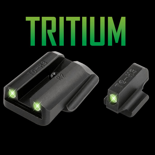 Truglo Tritium Night Sights - Ruger SR9 / SR9C SR40 / SR40C SR45 - Front Green Only
