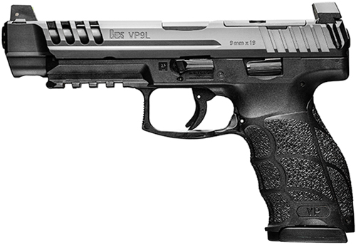 HK VP9 L, 9mm Luger, 5in. Barrel, 15rd, Optics Ready - Black (81000934)