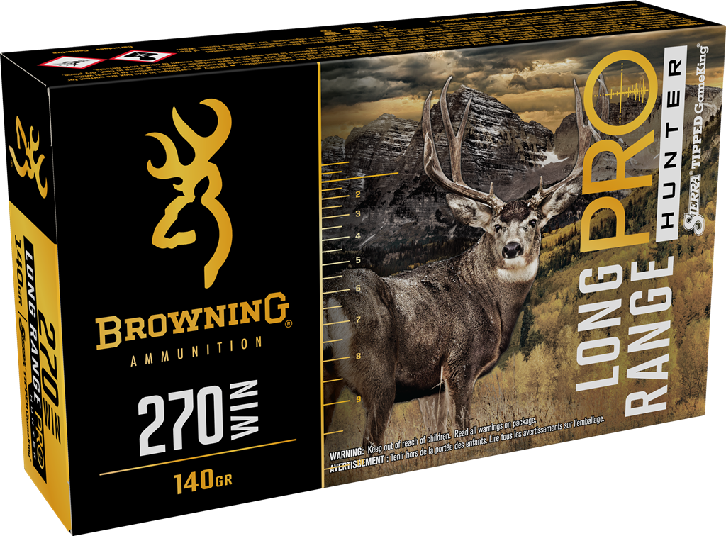 Browning Ammo B192502702 Long Range Pro  270Win 140gr 20 Rounds