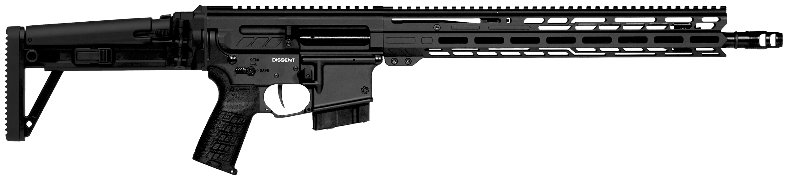 CMMG Dissent MK4 6mm ARC 16.10" 10+1 Armor Side Folding Stock Adjustable Gas Block