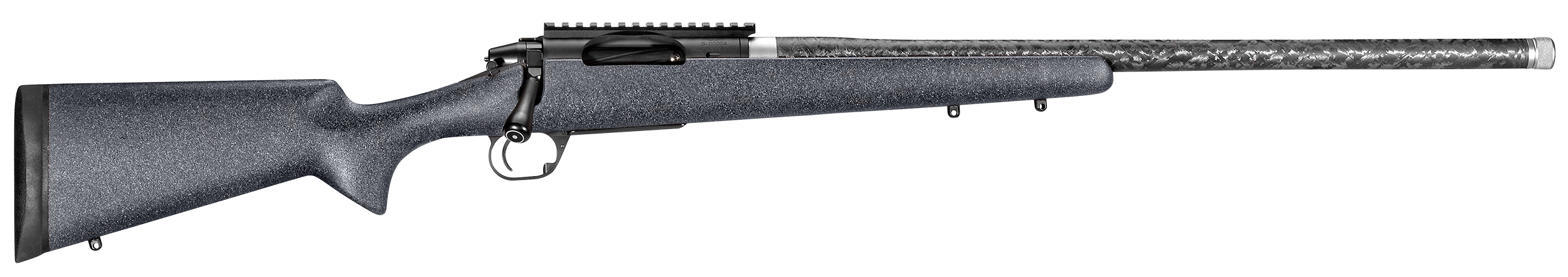Proof Research 129302 Elevation Lightweight Hunter 6mm Creedmoor Caliber with 4+1 Capacity, 24" Carbon Fiber Barrel, Black Metal Finish & Black Granite Carbon Fiber Stock Right Hand (Full Size)