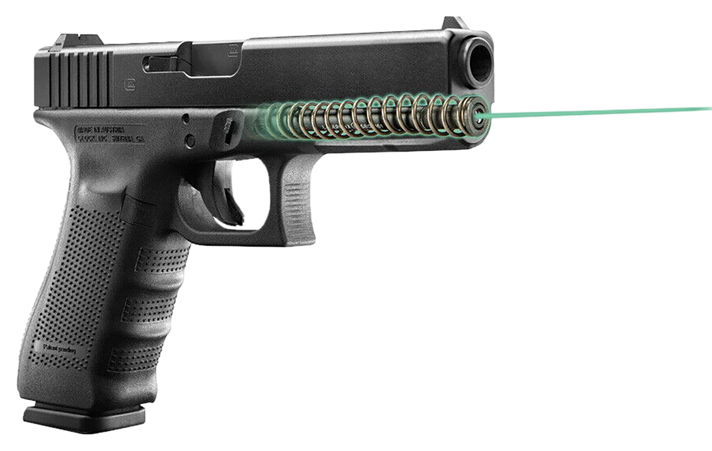 LaserMax LMSG422G Green Guide Rod Laser for Glock  22/31/35 Gen 4 Black