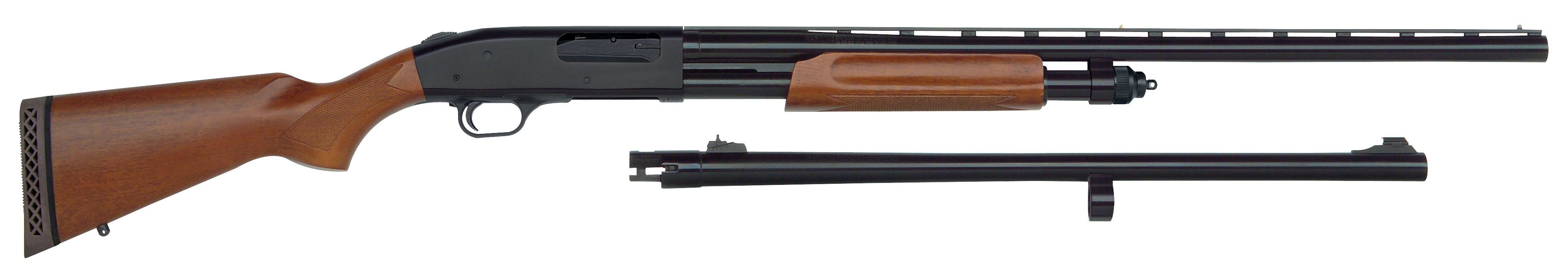 Mossberg 835 Ulti-Mag Combo Field/Deer 12GA, 24in. Barrel, 5rd, Wood Stock & Forend. Incl 28" V/R barrel - Black (68224)