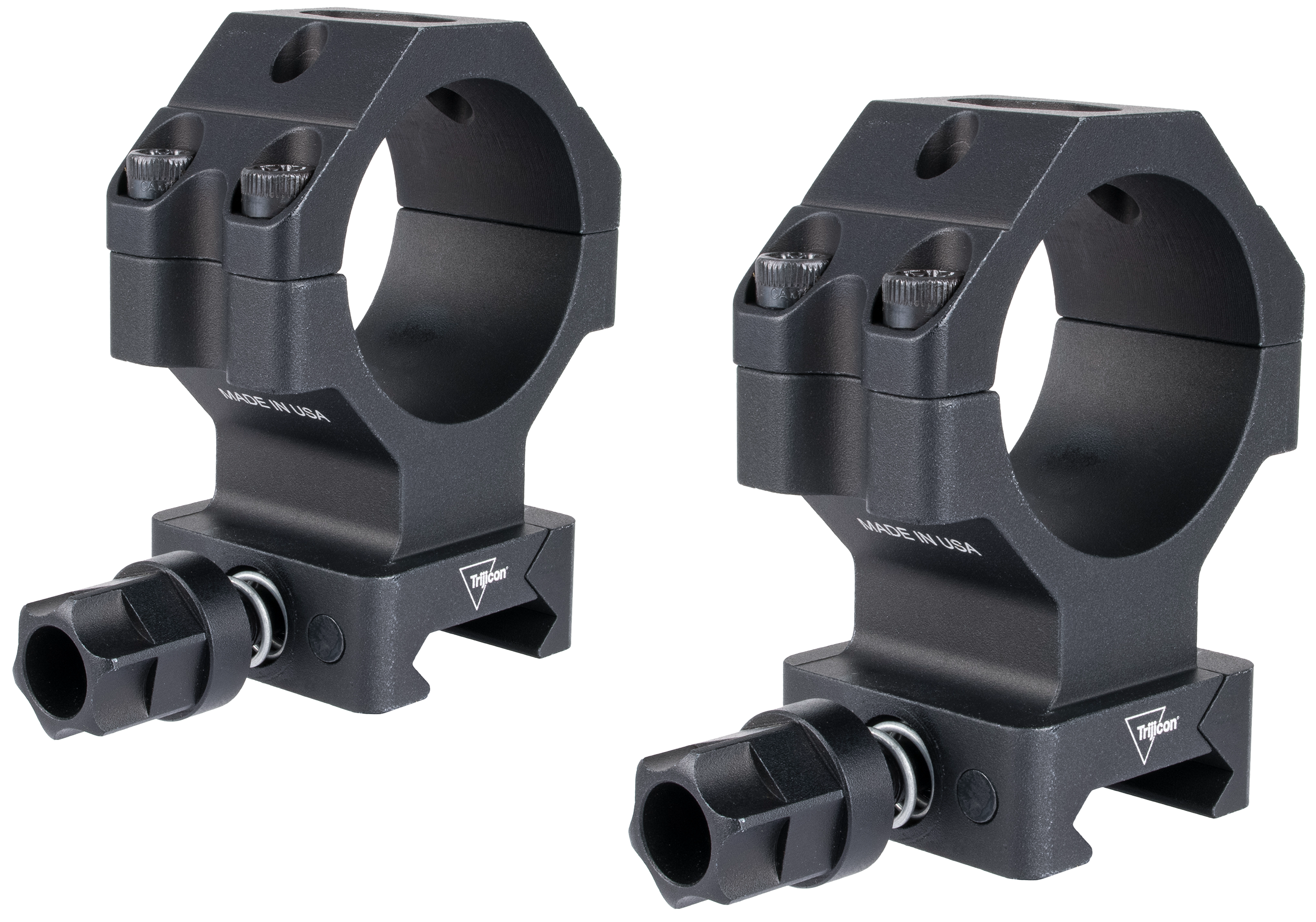 Trijicon AC22067 Scope Rings with Q-LOC Technology  Matte Black  30mm  Extra High