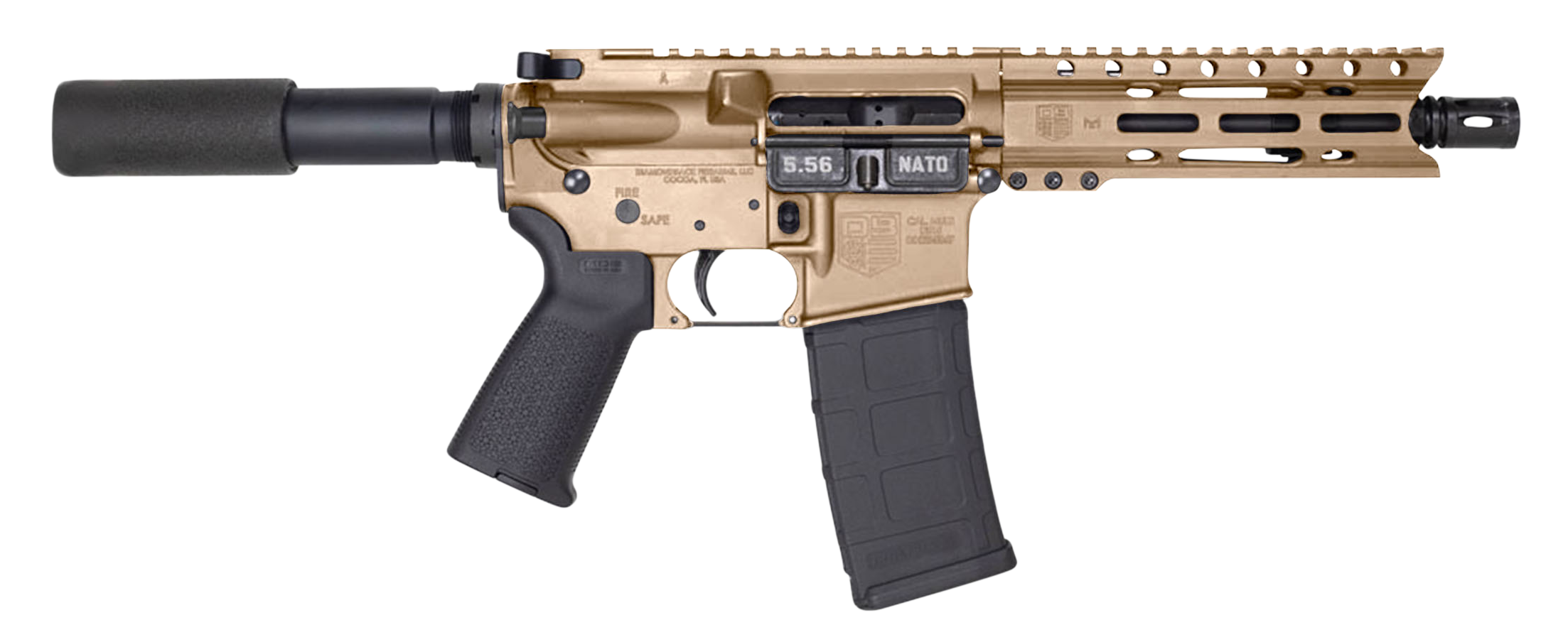 Diamondback DB15 5.56x45mm NATO 7in 30rd Flat Dark Earth AR Pistol