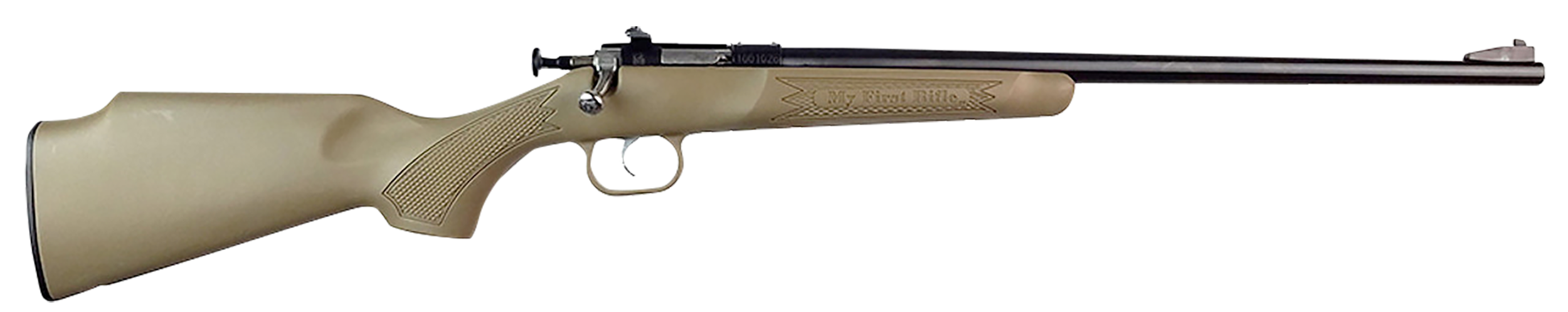 Crickett KSA235 My First Rifle  22 S/L/LR Single Shot 16.10" Blued Barrel & Receiver, Desert Tan Synthetic Fixed Stock