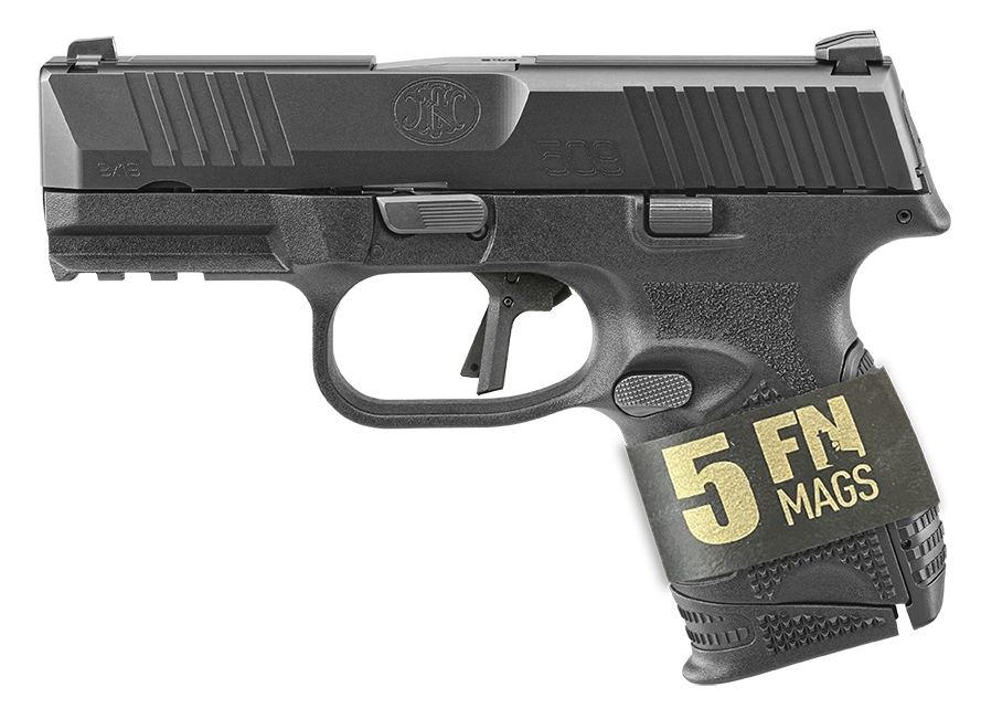 FN 509 Compact 9mm Luger 3.7" 24 Rounds Polymer Frame Ambidextrous FN 509 Compact 9mm Luger 3.7" 24 Rounds Polymer Frame Ambidextrous