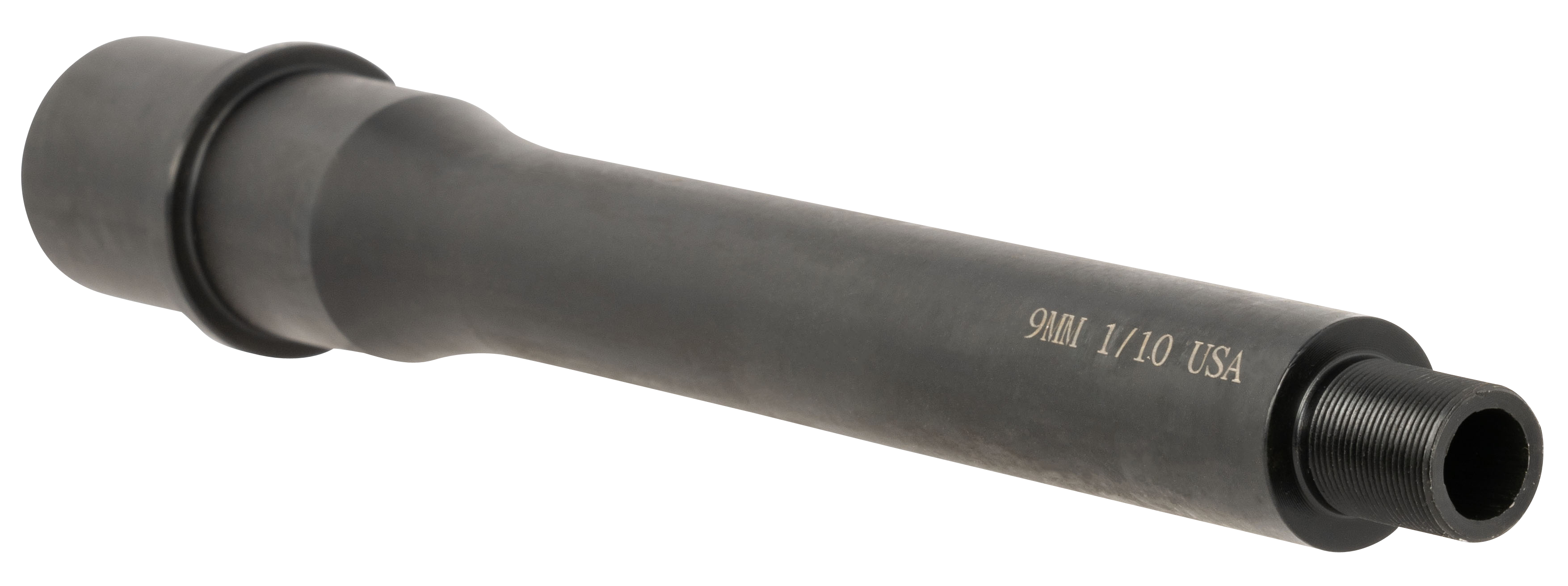 TacFire BAR9MM7BN AR Barrel  9mm NATO 7.50" Black Nitride Finish 4150 Chrome Moly Vanadium Steel Material with Threading & 1:10" Twist for AR-15