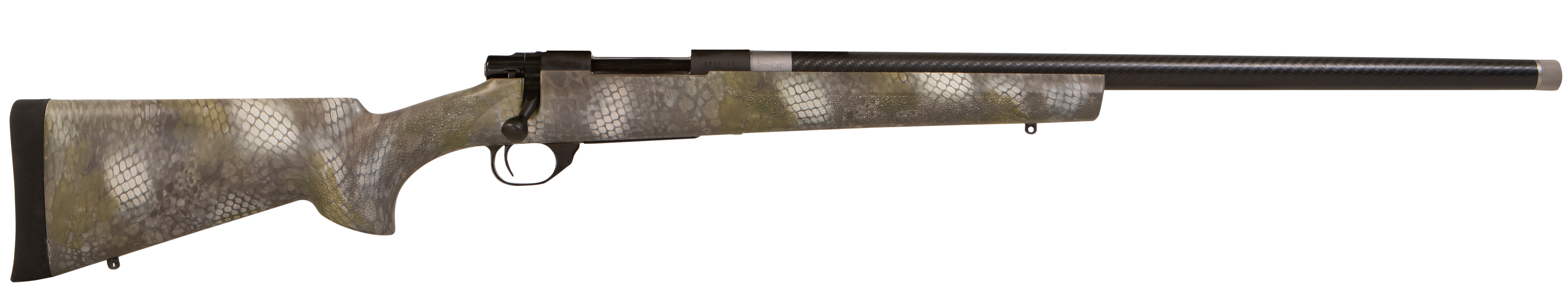Howa HGCF65CKTS M1500 Hogue 6.5 Creedmoor 5+1 24" Black Carbon Fiber Steel Barrel, Black Steel Receiver, Kratos Camo Hogue OverMolded Synthetic Stock