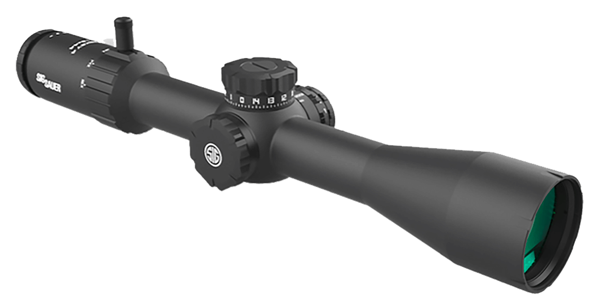 Sig Sauer Whiskey 4 Rifle Scope 3-12x44 Quadplex Capped Turret 30mm