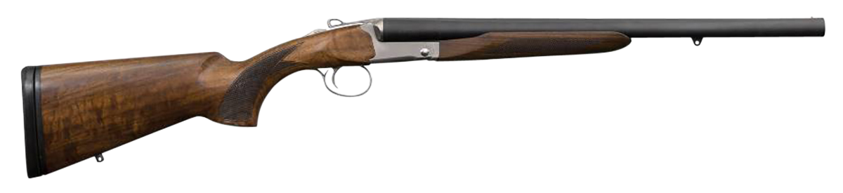 Charles Daly 512T Coach 12GA, 20in. Barrel, 3rd, Wood Stock & Forend - Gray (930114)