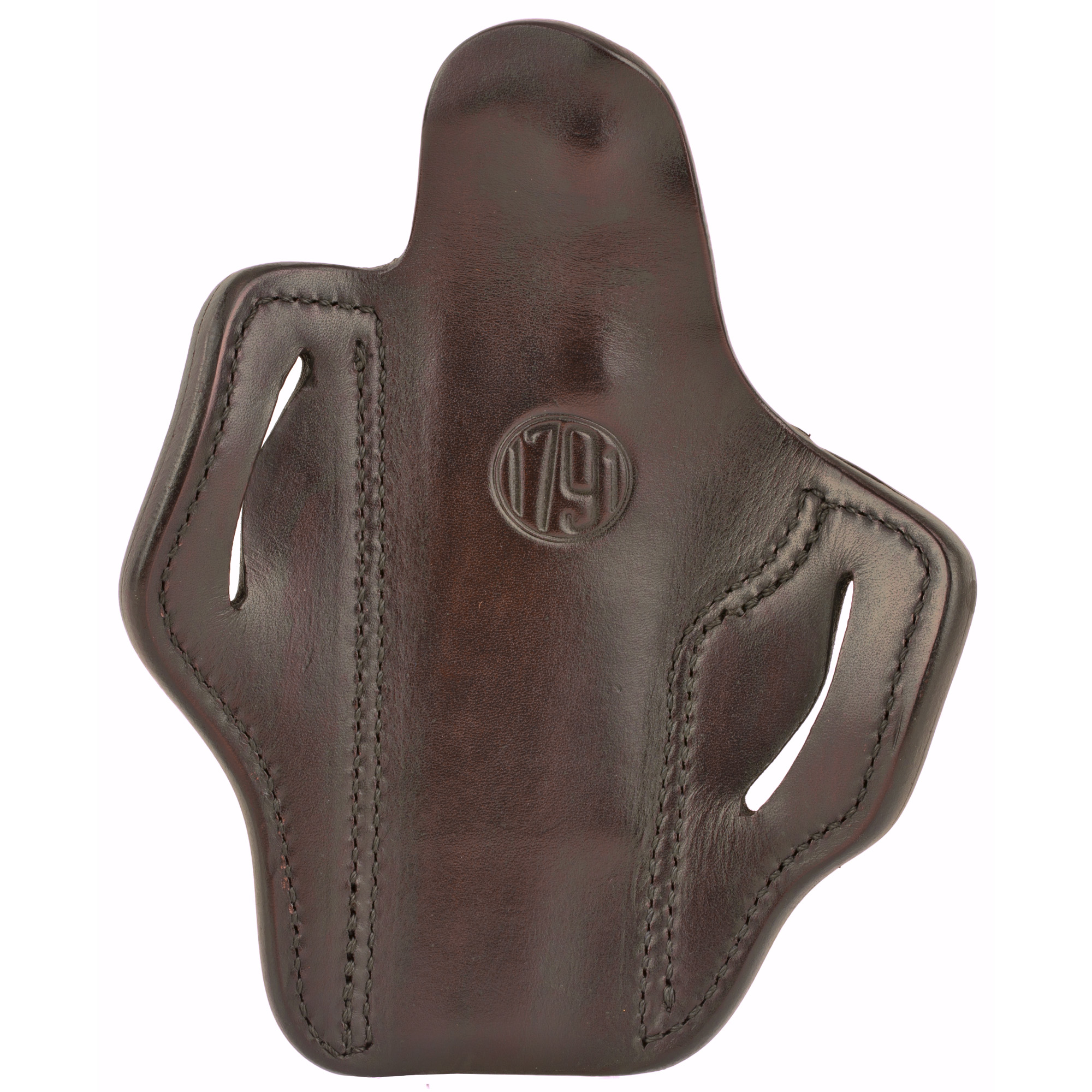 1791 Gunleather BH1SBRR BH1  OWB Size 01 Signature Brown Leather Belt Slide Fits 4-5" 1911 Right Hand - BH1SBRR - 816161020333