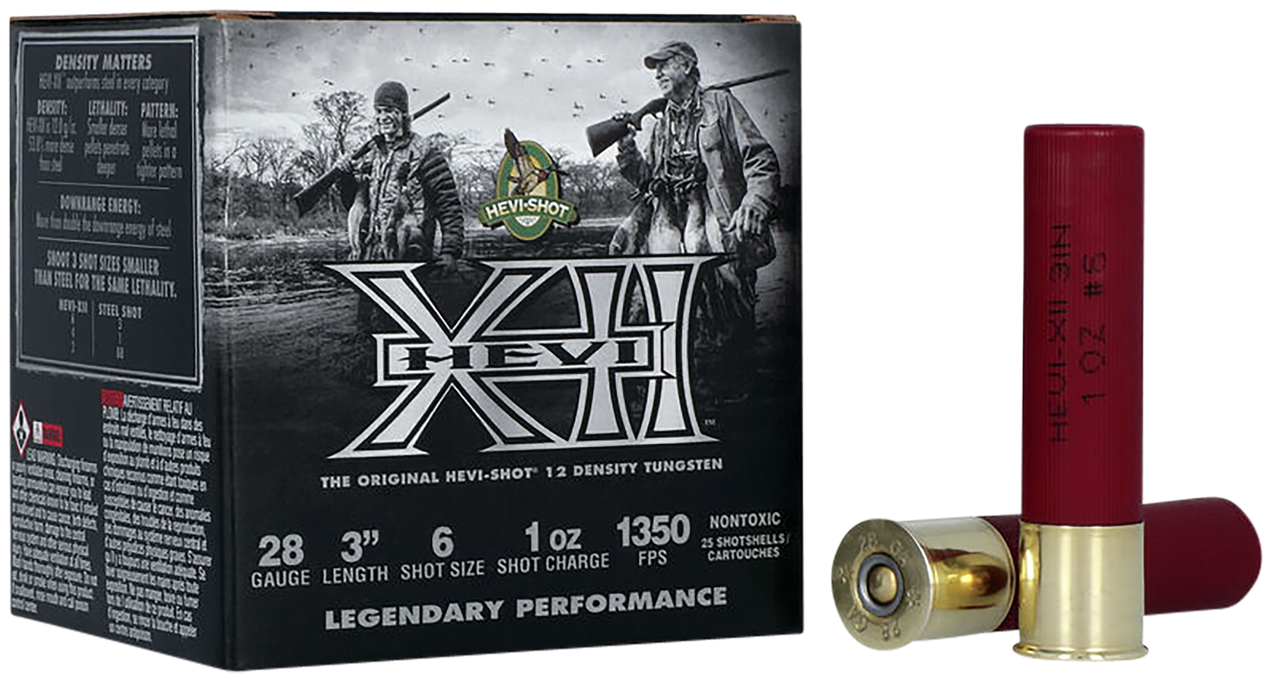 Hevi Shot Hevi-XII Shotgun Ammo 28 ga. 3 in. 1 oz. 6 Shot 25 rd.