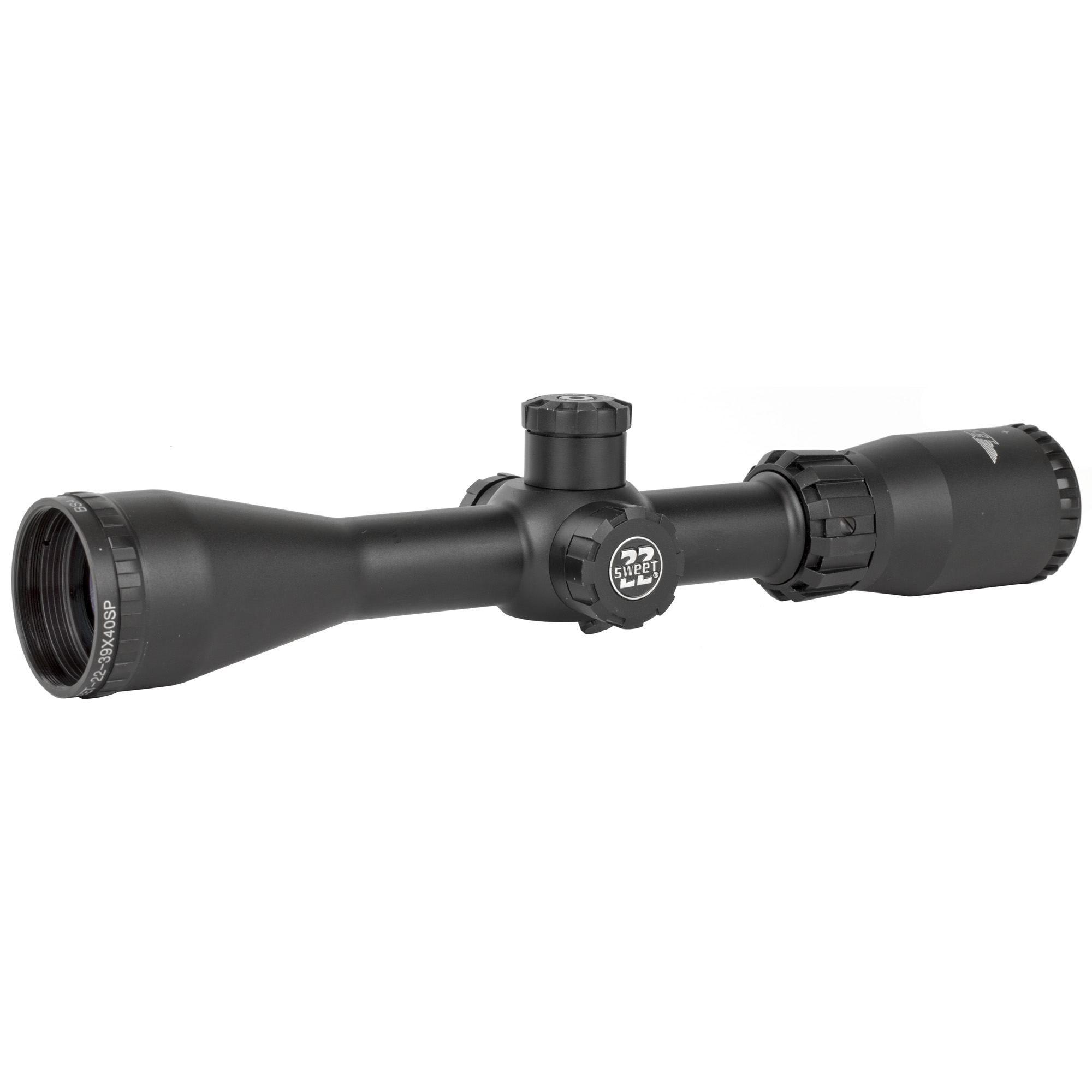BSA Optics Sweet 22 SP Rifle Scope 3-9x40mm Duplex Reticle 1in Mount for .22 Rifles