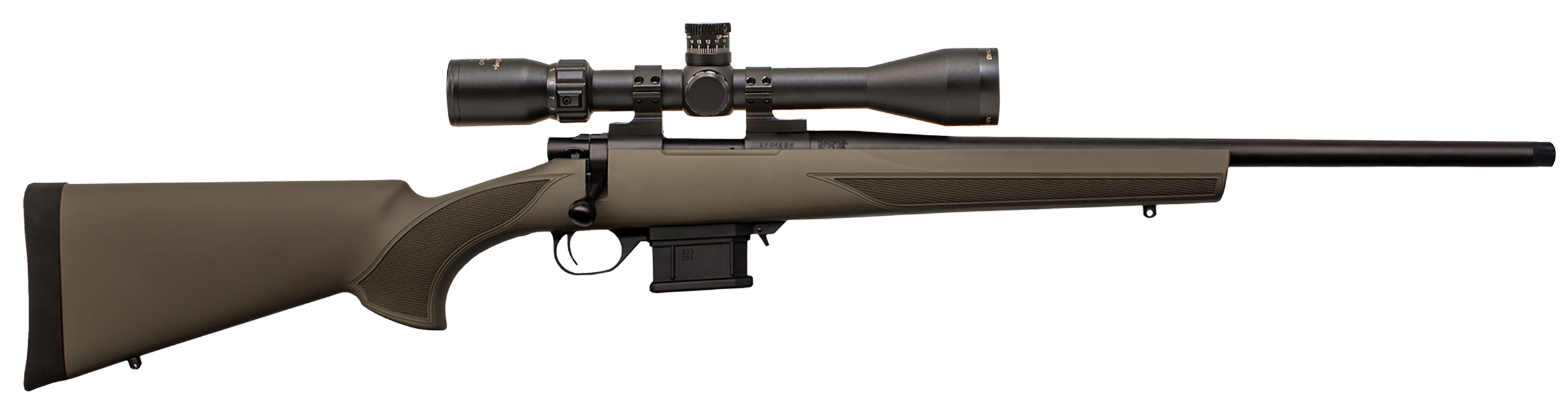 Howa HMA60804GGP M1500 Mini Action Compact 6mm ARC 5+1 20" Black Steel Barrel, Black Drilled & Tapped Steel Receiver, OD Green Fixed HTI Synthetic Stock, Nikko Stirling GamePro 4-12x40mm