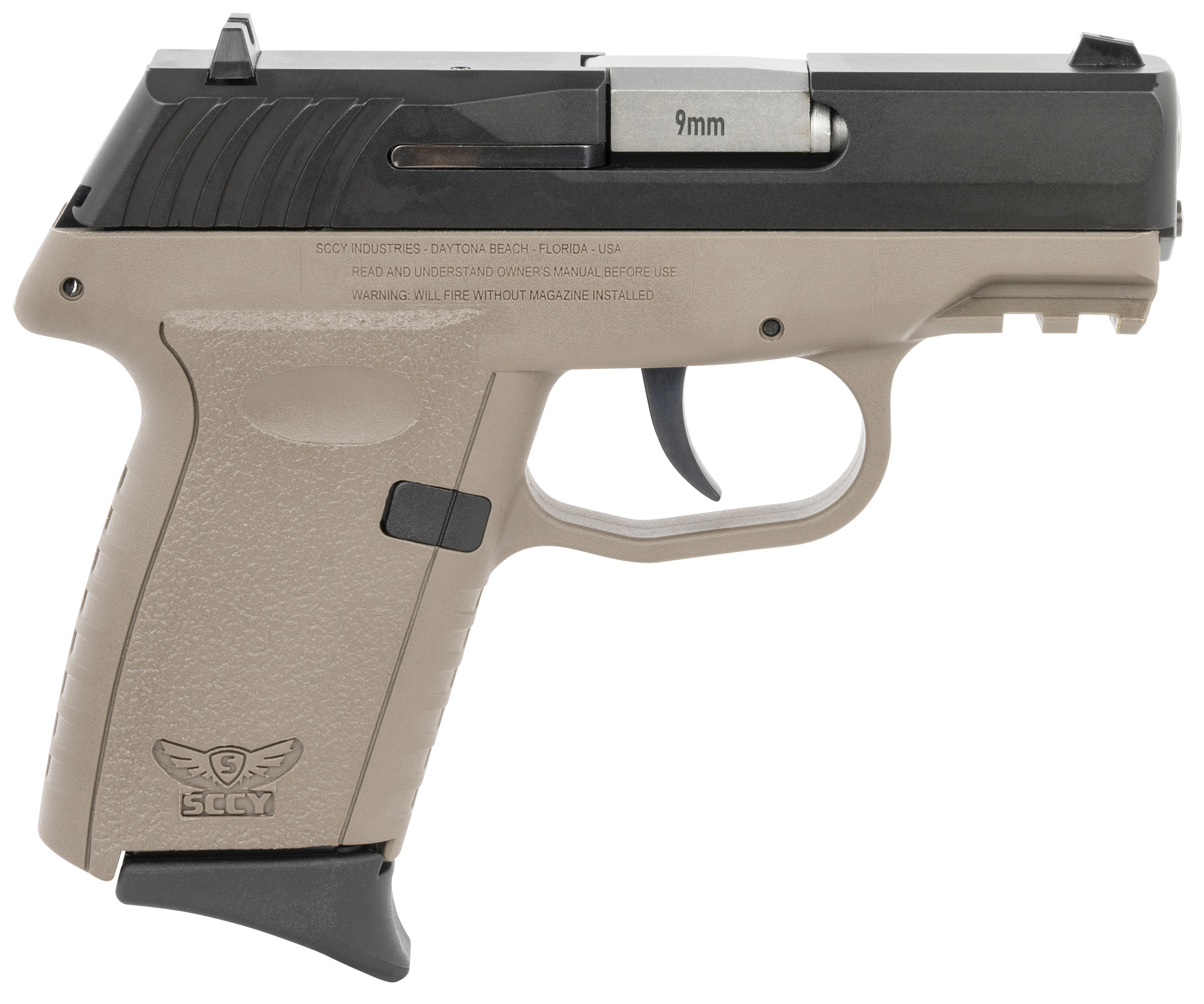 SCCY CPX-2 Gen 3 Sub-Compact Pistol - Black / FDE | 9mm | 3.1" Barrel | 10rd | No External Safety
