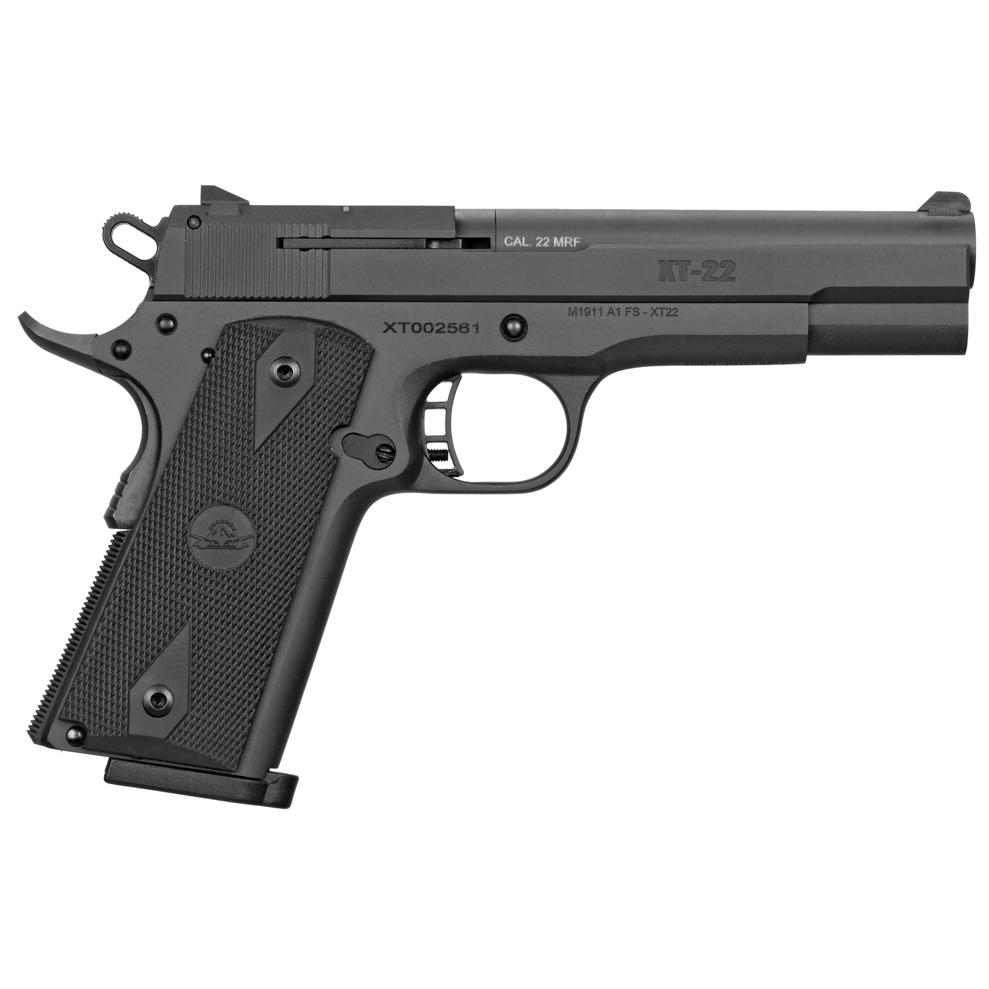 Rock Island Armory XT22 Standard 1911 Pistol - Black | .22 WMR | 5" Barrel | 14rd - 51996 - 4806015519966