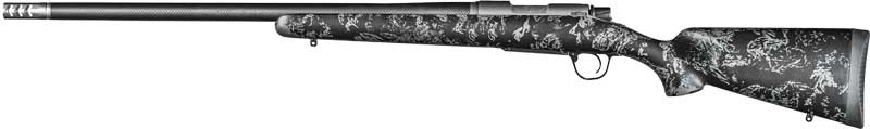 Christensen Arms 8010612700 Ridgeline FFT Full Size 22-250 Rem 4+1, 20" Stainless Steel Threaded Barrel, Stainless Aluminum Receiver, Black w/Gray Accents Fixed Sporter w/Flash Forged Technology Stock - 8010612700 - 691328238819