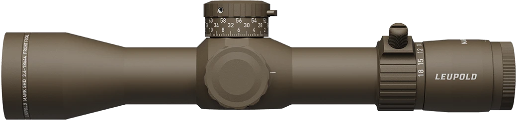 Leupold Mark 5HD 3.6-18x44 35mm Tube FFP PR1 MOA Reticle Flat Dark Earth