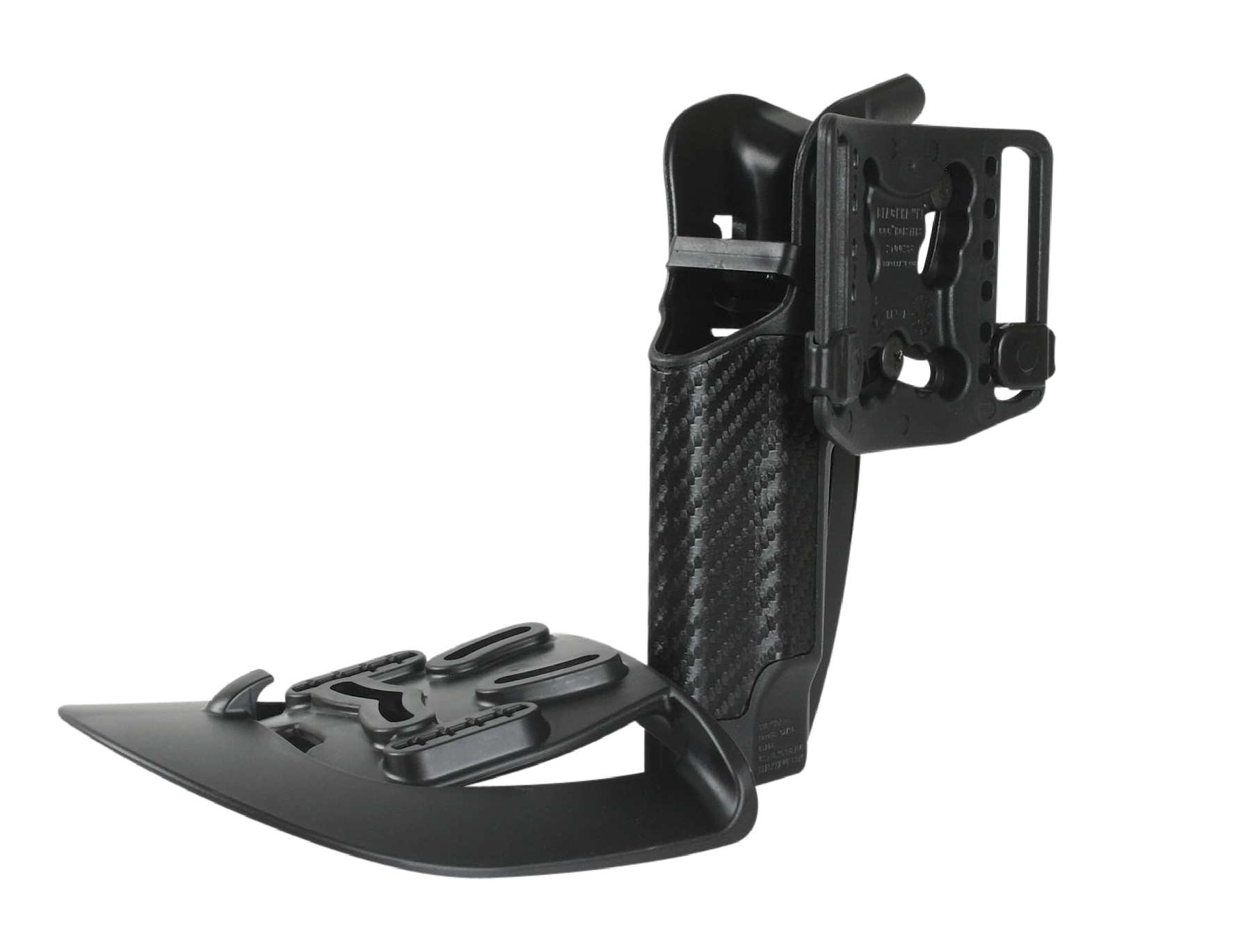 Blackhawk 410004BKR Serpa CQC  OWB Size 04 Black Carbon Fiber Polymer Belt Loop/Paddle Fits Beretta 92/96/M9 Right Hand