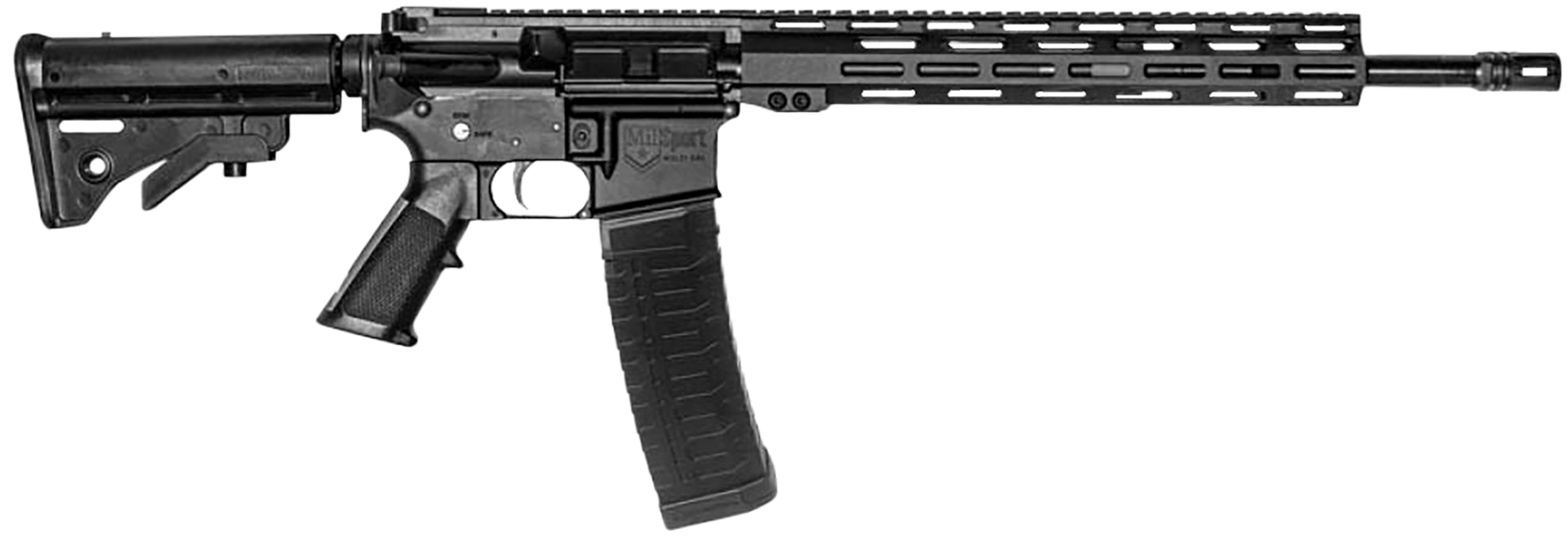 American Tactical Inc. Milsport 5.56x45 NATO, 16in. Barrel, 60rd, 13" MLOK Handguard, A2 Grip & M4 Stock - Black (NPN: ATIG15MS556ML13M)