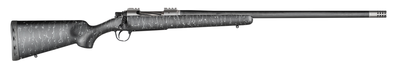 Christensen Arms CA10268815331 Summit TI  Full Size 28 Nosler 3+1, 26" Natural Titanium Steel Threaded Barrel, Natural Titanium Aluminum Receiver, Black w/Gray Webbing Fixed Sporter Stock