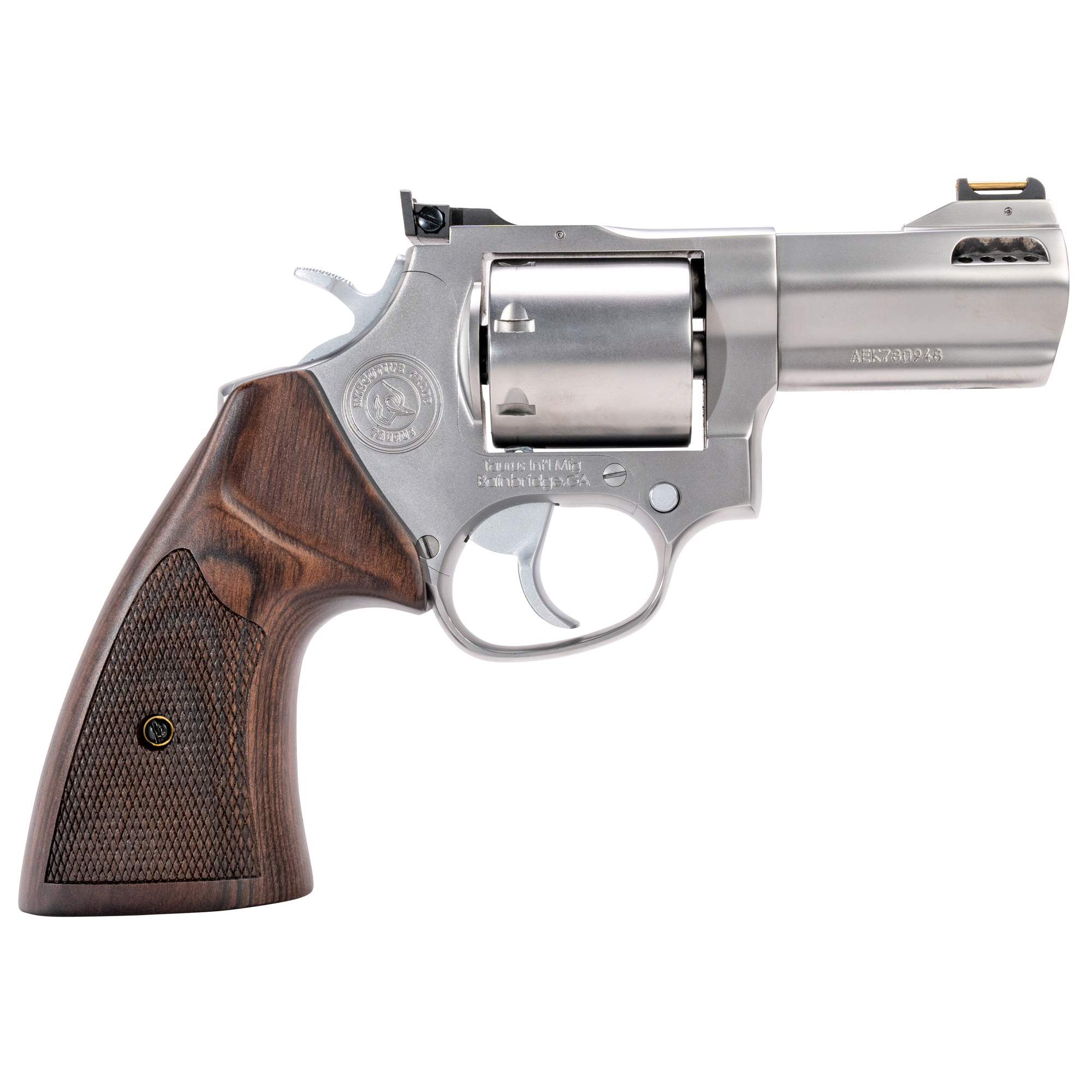 Taurus 692 Executive Revolver 357 Mag/9mm 3 in. Stainless Walnut Grip 5 rd. - 2-692EX39 - 725327941071