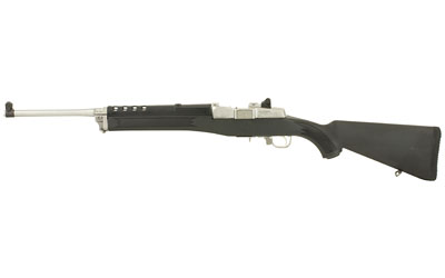 Ruger 5805 Mini-14 Ranch 223 Rem/5.56 NATO 5+1 18.50" Matte Stainless Steel Barrel, Matte Stainless Steel Drilled & Tapped Receiver, Black Synthetic Fixed Stock, Right Hand - 5805 - 736676058051