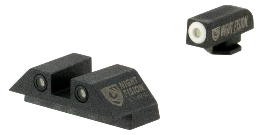 Night Fision Glock Tritium Night Sights Green White Outline for 17 17L 19 22