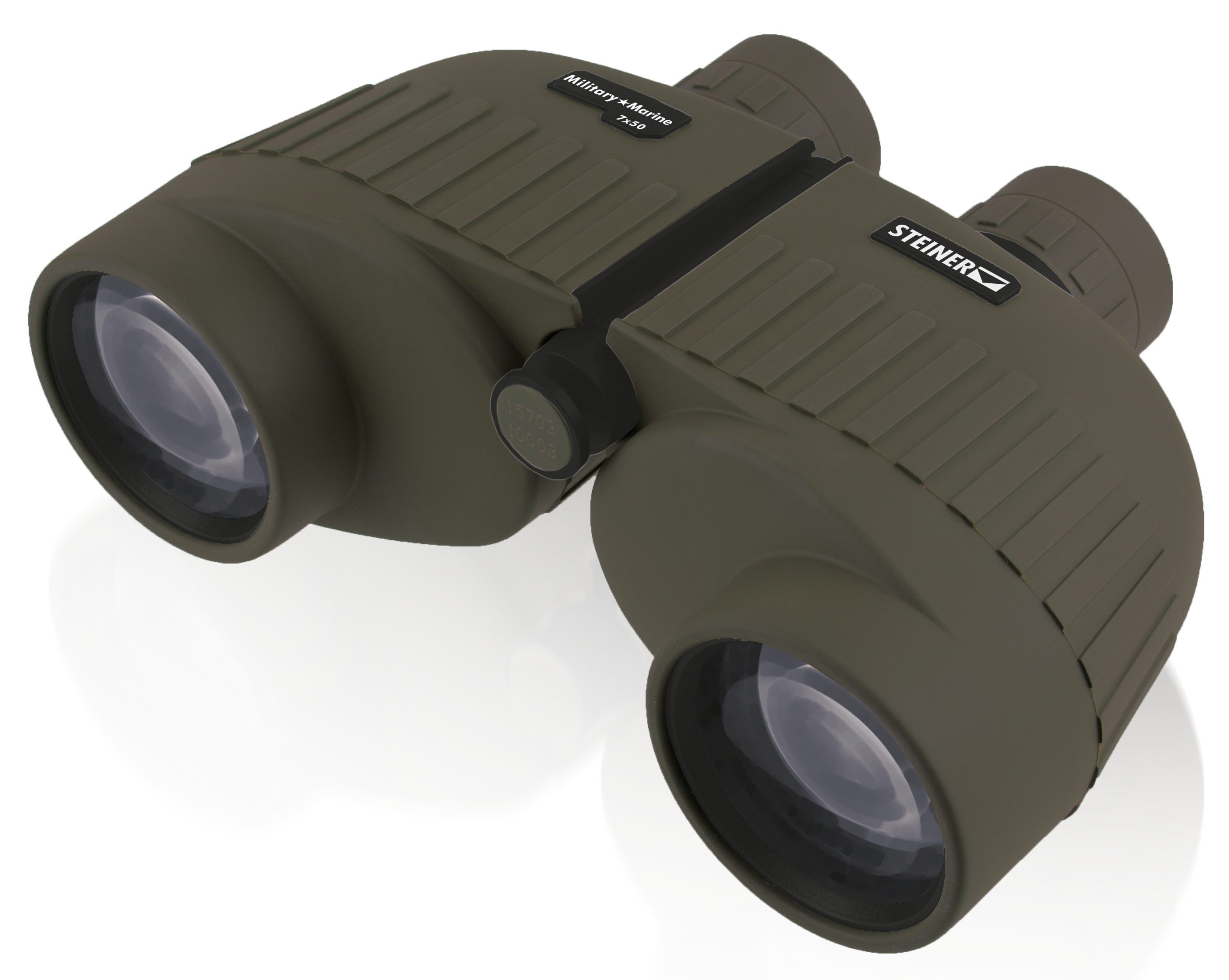Steiner Military Marine 7x50 Porro Binoculars OD Green Makrolon Sports Auto Focus