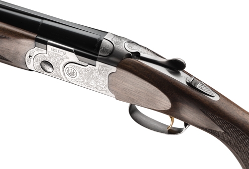 Beretta Silver Pigeon I 12 Gauge 26in 2 Rounds Gray Nickel Engraved Wood Stock - J686FJ6 - 082442915043