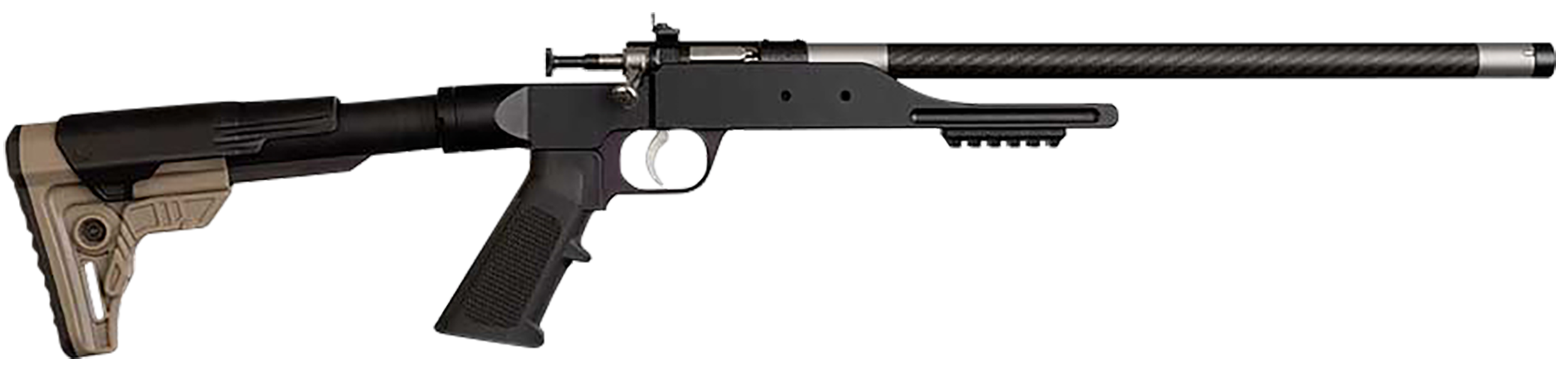 Keystone Precision Model 6061 Rifle 22 LR 16 in. Anodized Black w/ Carbon Stock