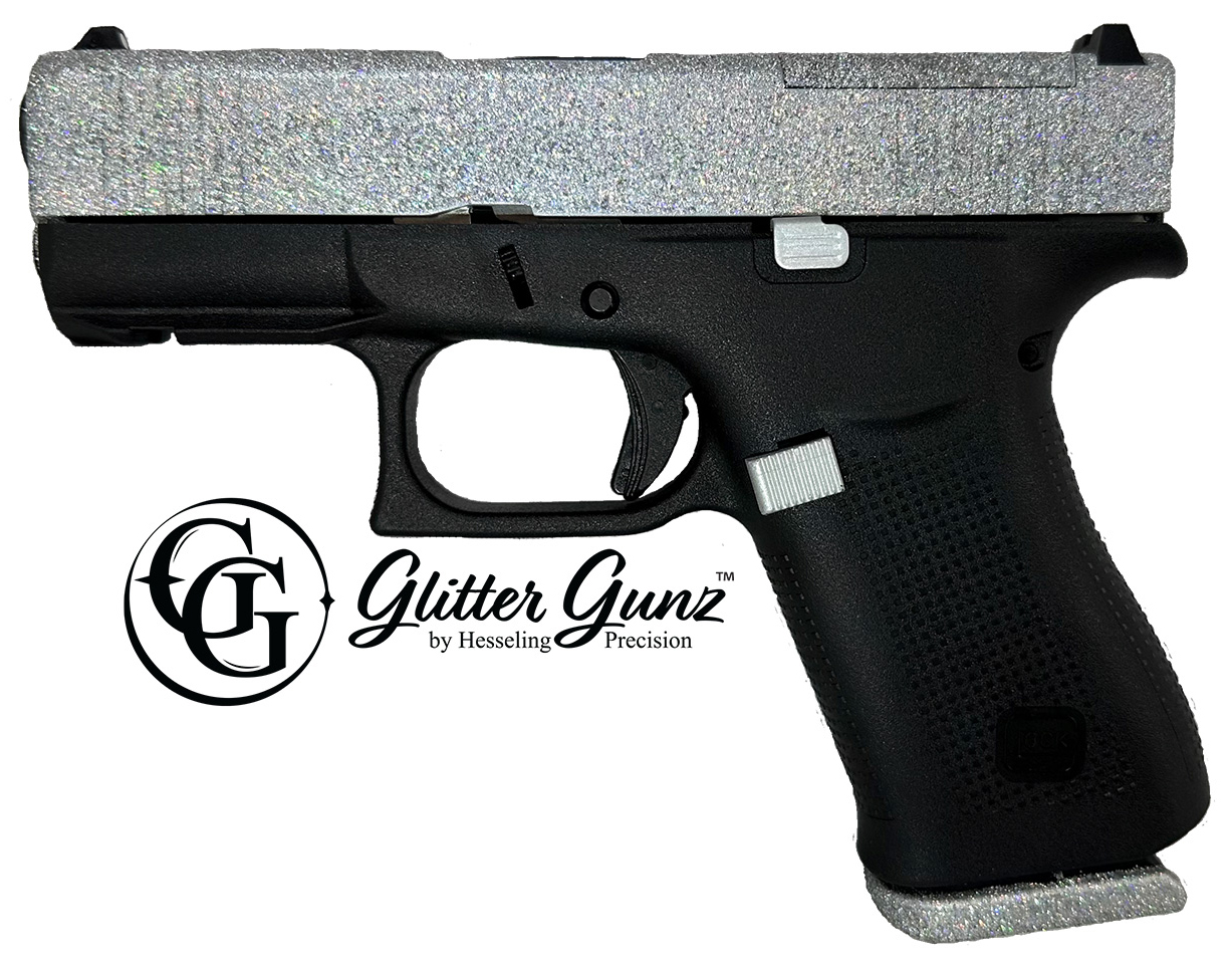Glock G43X Mos 9mm Luger 3.4in Barrel 10rd Glitter Finish