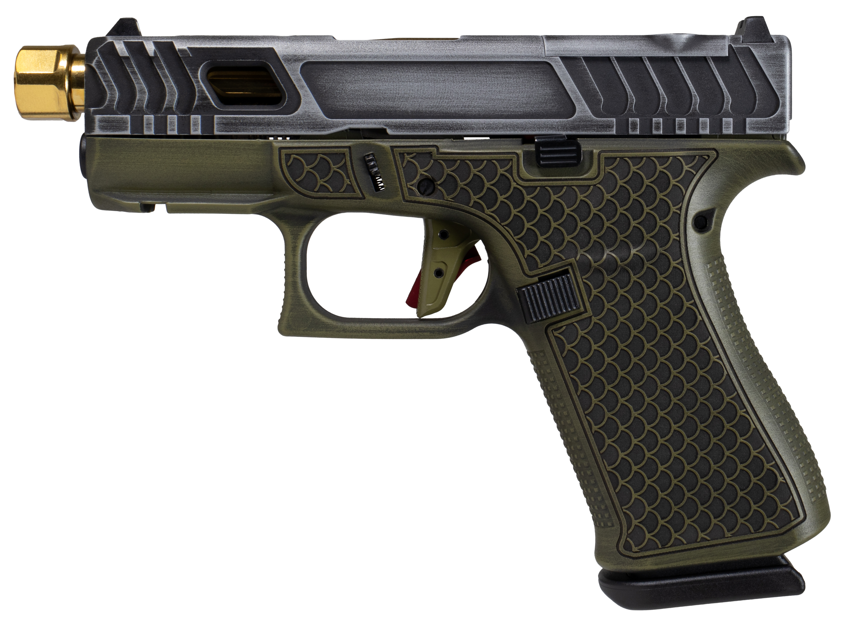 Glock 43X 9mm 3.4in Barrel 10 Rounds Gold