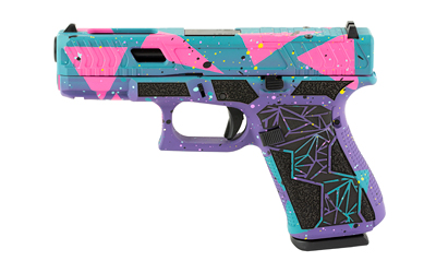 Glock G19 Gen 5 9mm 4.02in 15rd Purple Cyan Pink Cerakote - PA195S203 - 810105513431