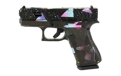Glock G43X 9mm Luger 3.4in 10rd Cyan Purple Cerakote - PX4350204 - 810105513448
