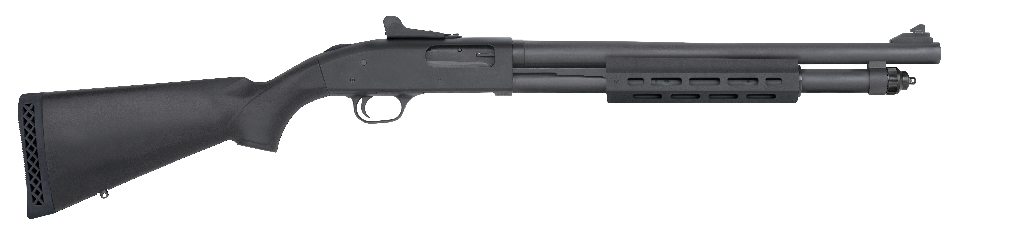 Mossberg 590A1 M-Lok Shotgun 12 ga. 18.5 in. Synthetic Black 3 in Ghost Ring RH - 50765 - 015813507653