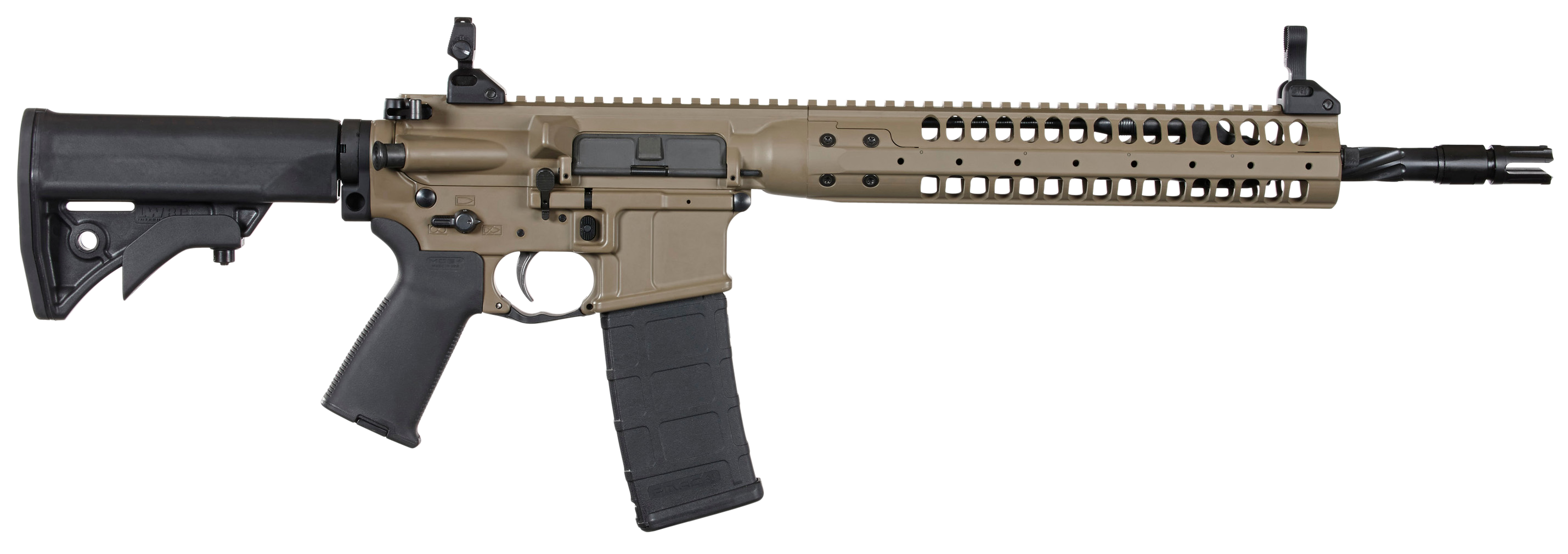 LWRC Icr5ck16sprc 5.56x45mm NATO 16.1in 10+1 Flat Dark Earth Cerakote Adjustable Stock