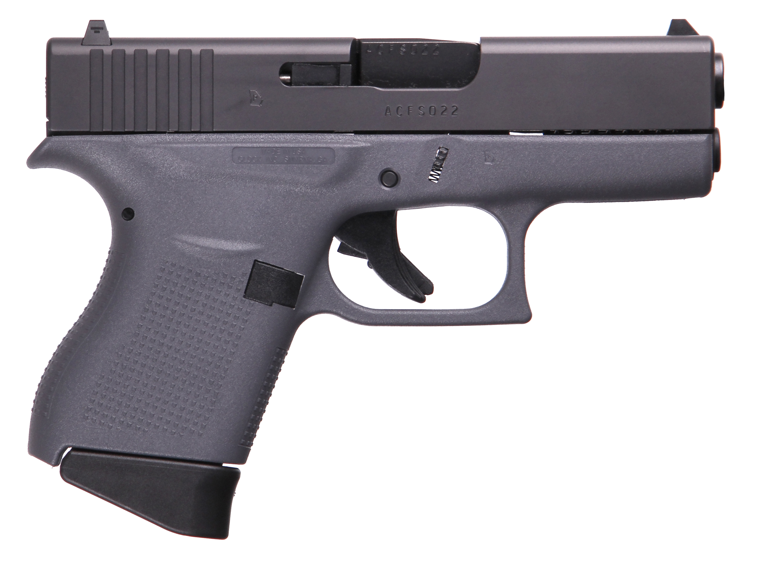 Glock G43 9mm 3.41in 6rd Gray Rebuilt Handgun