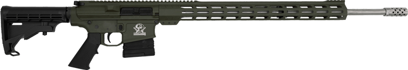 Great Lake Firearms GLFA AR10 Rifle 243 Winchester 24 Inch 5 Round Bi-tone Cerakote