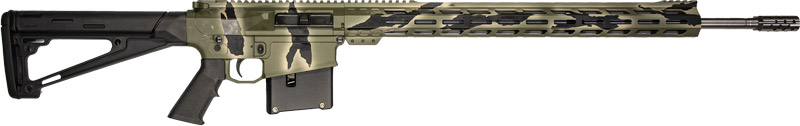 Great Lake Firearms GLFA GL10 Rifle 7mm Remington Magnum 24 Inch 5 Rounds Pursuit Green Camo